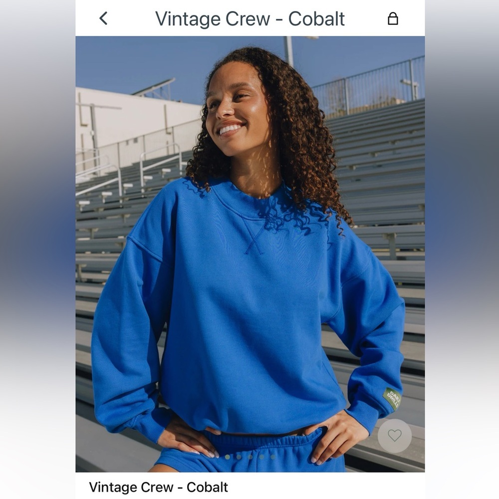 Daily Drills Vintage Crew (Cobalt Blue)